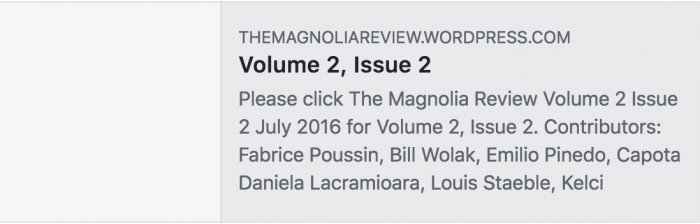 The Magnolia Review screenshot