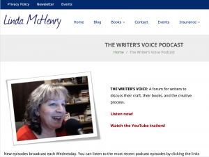 the writer's voice podcast screenshot
