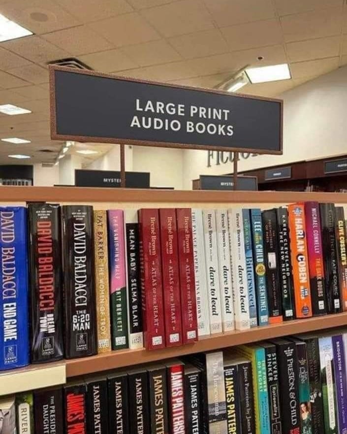 "Large Print Audio Books"
